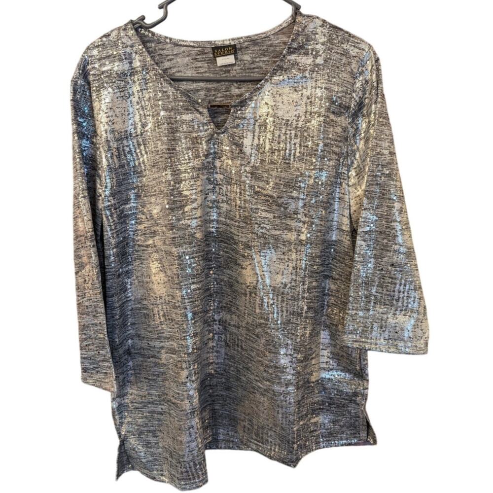 Salon Studio Women's Top Large -Silver